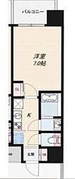 プラ・ディオ新深江 1Kの間取図画像