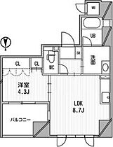 アーデンタワー北堀江  ｜ 大阪府大阪市西区北堀江１丁目（賃貸マンション1LDK・3階・32.64㎡） その2