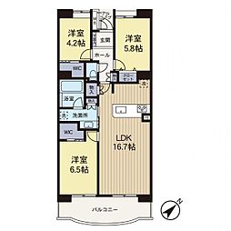 間取図画像 3LDK