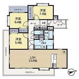 ベルヴィル瀬谷 3LDKの間取図画像