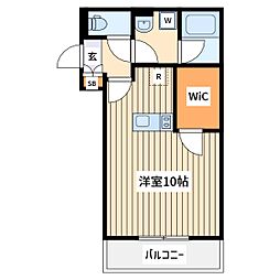 ファーストガーデン相武台 2階ワンルームの間取り