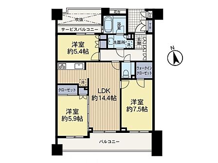 【間取図】