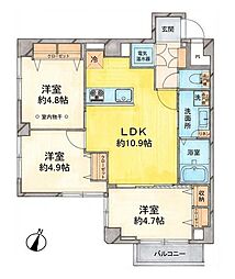 ライオンズマンション赤羽 3LDKの間取図画像