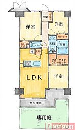 ハイラーク新赤羽 3LDKの間取図画像