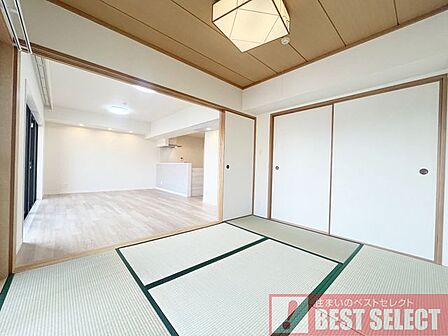 ■リビングと続間の和室約6帖