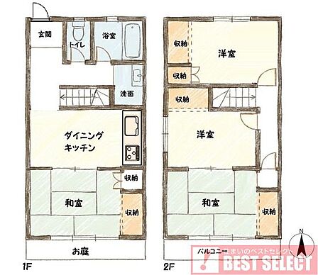 ■専有面積:82.80平米の4DK■南側公道と北側公道の2面接道で陽当り&通風良好