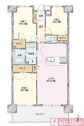 藤和ハイタウン練馬 3LDKの間取図画像
