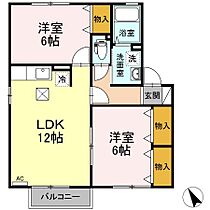 カリーノＫ　II 102 ｜ 長野県長野市篠ノ井布施高田（賃貸アパート2LDK・1階・55.44㎡） その2