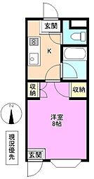 WESTVALLEY 1Kの間取図画像