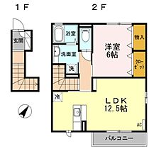 サン・シエル  ｜ 長野県長野市大字石渡（賃貸アパート1LDK・2階・52.19㎡） その2