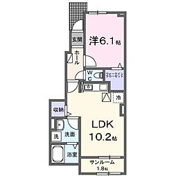 セリーノ・T 1LDKの間取図画像