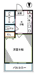 ハウズ高円寺 1Kの間取図画像