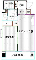 大雅堂マンション 1LDKの間取図画像