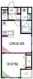 Residence Koenji Square(レジデンスコウ 1LDKの間取図画像