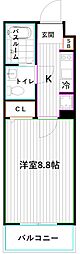 GRANDFORCE高円寺 1Kの間取図画像