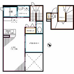 コンフォルト・若宮 ワンルームの間取図画像