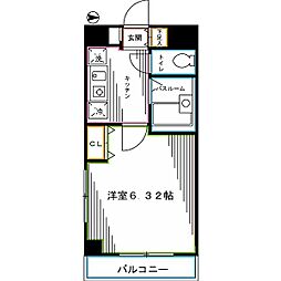 スペーシア高円寺2 1Kの間取図画像