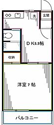 ガーデン杉並 1DKの間取図画像