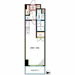 ParkSphere中野富士見町 ワンルームの間取図画像
