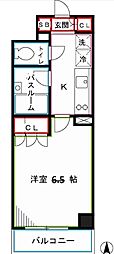 エクセレントシティ中野鷺宮 1Kの間取図画像