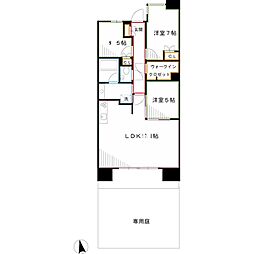 ヴィーガーデンザ・レジデンス 2SLDKの間取図画像