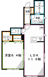 Soraju1 1LDKの間取図画像