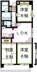 メインステイ関町 3LDKの間取図画像