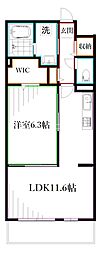アウル吉祥寺南 1LDKの間取図画像