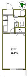ウイングヒルズ 1Kの間取図画像
