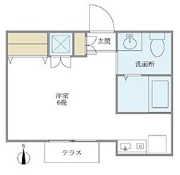 カルム吉祥寺 ワンルームの間取図画像