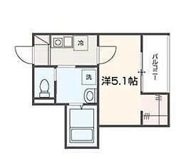 メルラス吉祥寺 1Kの間取図画像