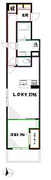 サンクアン吉祥寺 1LDKの間取図画像