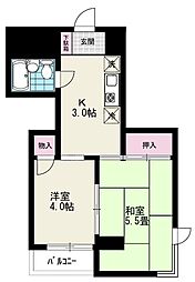 スターハイツ 2Kの間取図画像