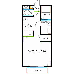 サウスポート 1Kの間取図画像