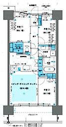 JR総武線 荻窪駅 徒歩15分の賃貸マンション 6階3LDKの間取り