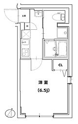 コート関町北 1Kの間取図画像