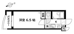 ラ・フローラ武蔵野1 1Kの間取図画像