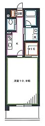 アンソレイユ吉祥寺 1Kの間取図画像