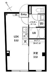 杉並区桃井1丁目マンション 1LDKの間取図画像