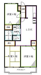 ウインダム宮前 3LDKの間取図画像