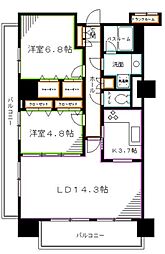 グランピラー高井戸 2LDKの間取図画像