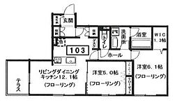 Splendor 2LDKの間取図画像