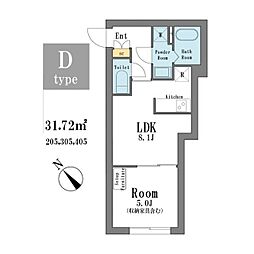 LEGALANDOGIKUBOANNEX 1LDKの間取図画像