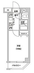 ラクラス荻窪 1Kの間取図画像