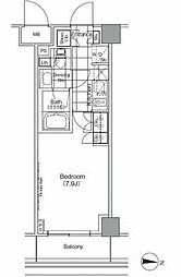 ザ・パークハビオ高円寺 1Kの間取図画像