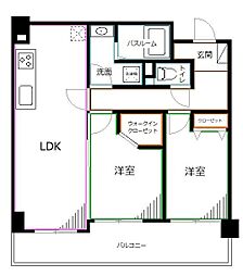 COMFORIA西荻窪 2LDKの間取図画像