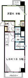 プラウドフラット荻窪2 1LDKの間取図画像