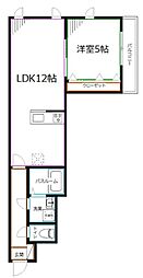 ImagawaMidGardenSuite 1LDKの間取図画像
