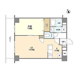 GRANZ 1LDKの間取図画像
