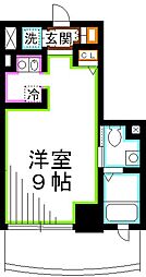 吉祥寺御殿山デュープレックスR's ワンルームの間取図画像